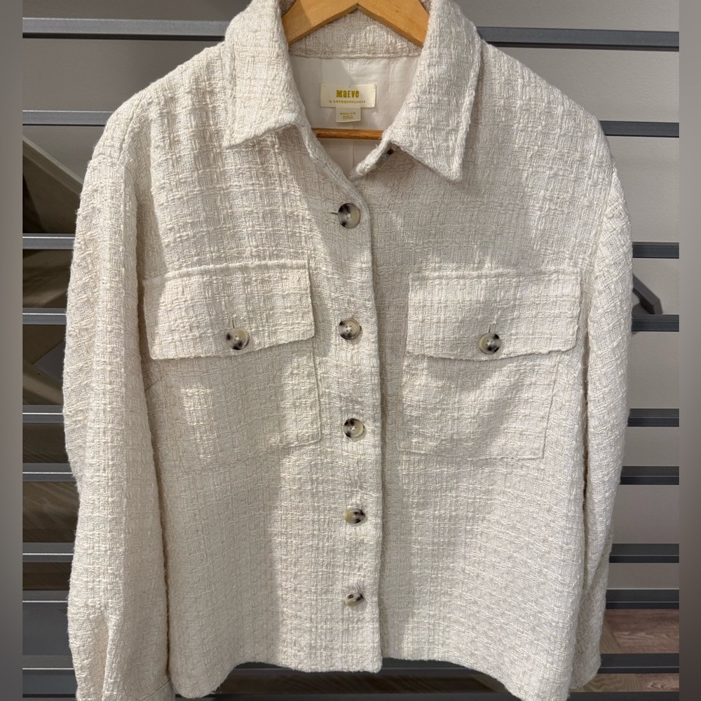 Anthropologie Maeve Tweed Shacket - Medium - worn once